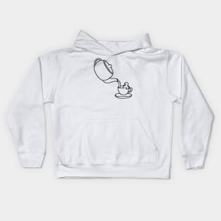 Tea pouring Kids Hoodie